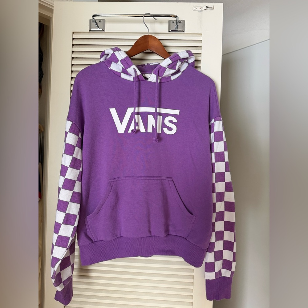Vans Purple Checkered Hoodie